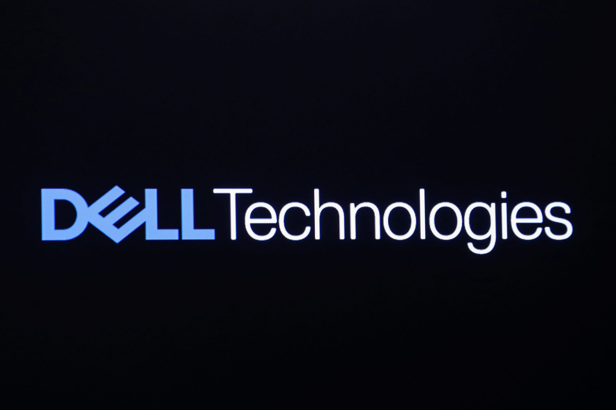 Da logo fo' Dell Technologies Inc. is displayed on a screen on tha floor of tha New York Stock Exchange up in New York